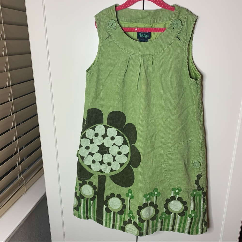 Mini Boden Corduroy Mod Flower Jumper